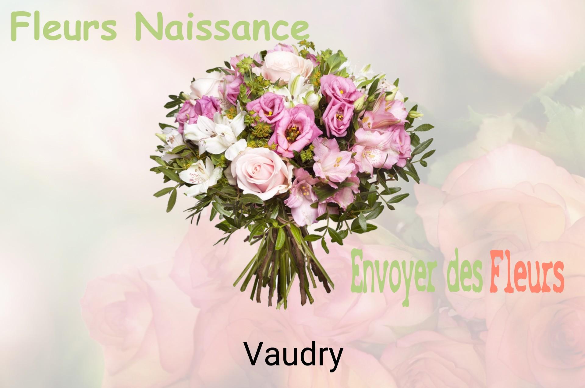 Bouquet de fleurs de naissance livré à Vaudry